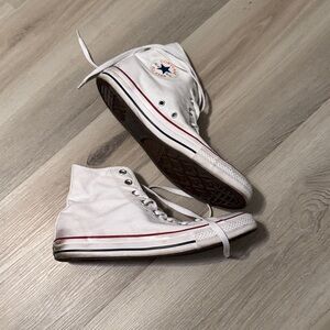 Converse White High-Top Sneakers